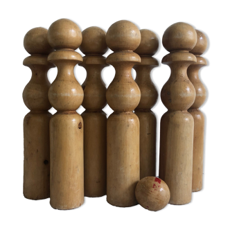 Wooden bowling game