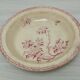 Hollow dish in Gien ironstone, Aubépine rose model