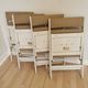 Set of 4 Vintage Wooden Folding Lounge Chairs: Beige Fabric, STOL Kamnik 1970