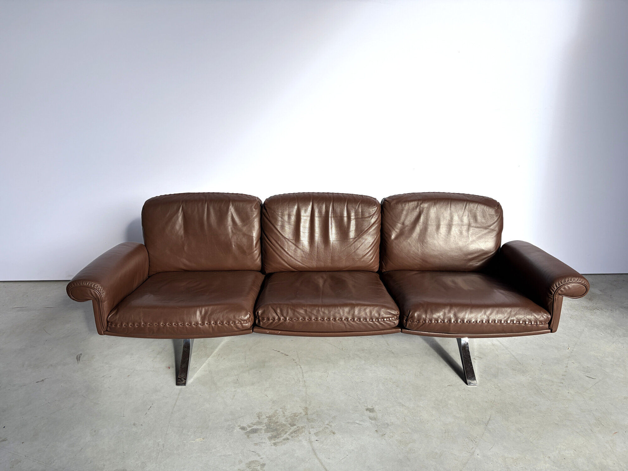 De Sede DS31 sofa in brown leather, 1970s