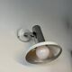 Wall light in metal and chrome-plated plastic