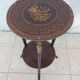 Napoleon III saddle in precious wood marquetry