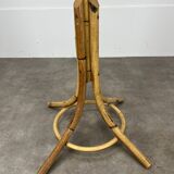 Vintage rattan parrot coat rack