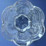Polylobed vase in colorless crystal from Sèvres