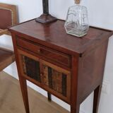 Directory style marquetry side table