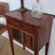 Directory style marquetry side table