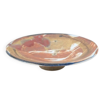 Ceramic dish by Pierre Dutertre, 2002