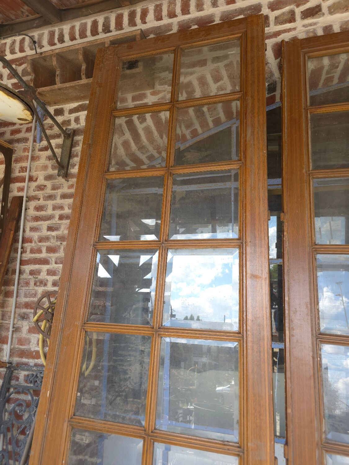 Glass communicating doors in fir (4)