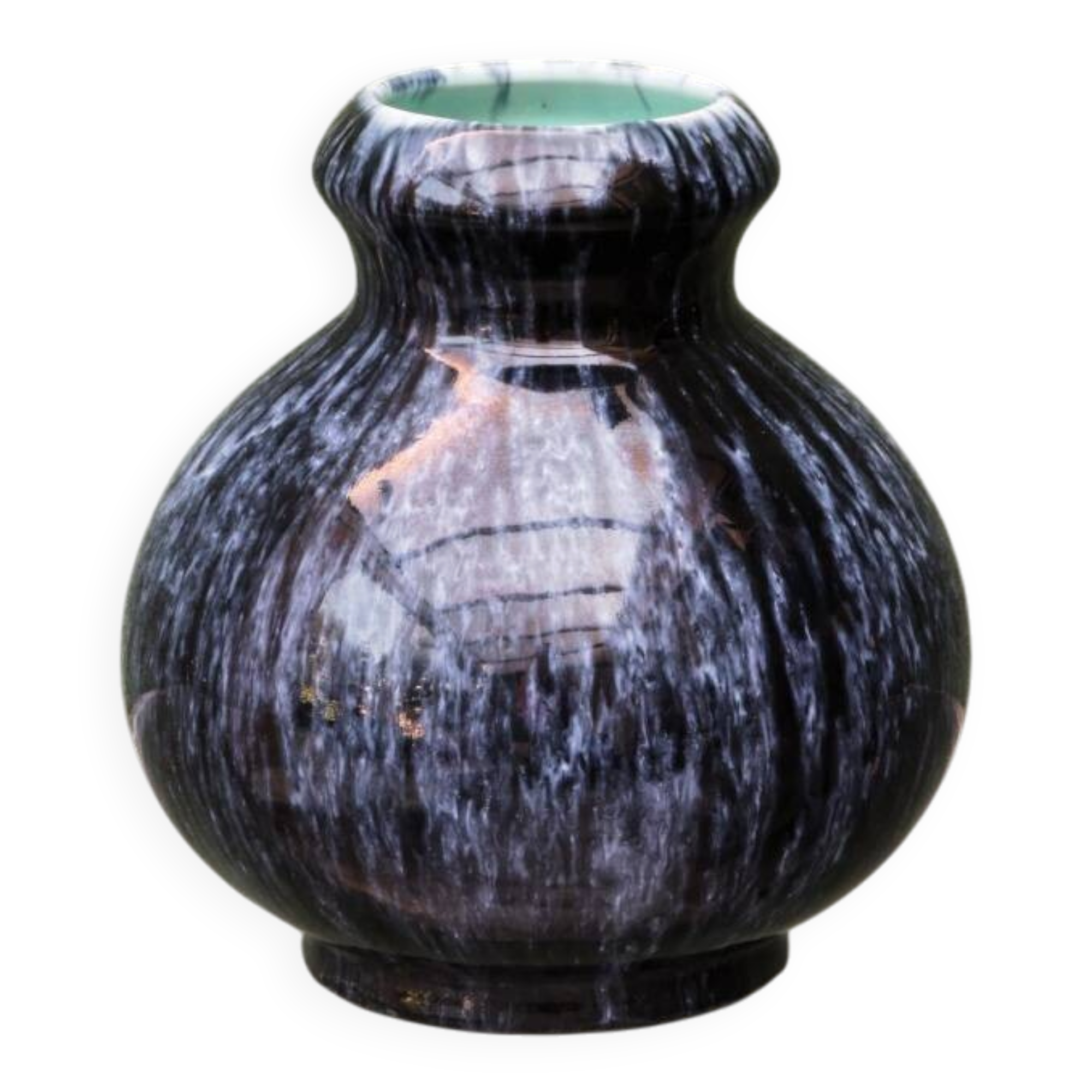 Vase boule Boch Frêres Keramis, art déco