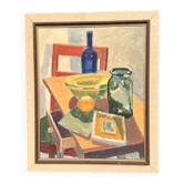 Huile sur toile originale suédoise – “Opstilling” par Eli Rasmussen