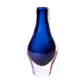 Vase miniature en verre par Mona Morales-Schildt pour Kosta 1950s