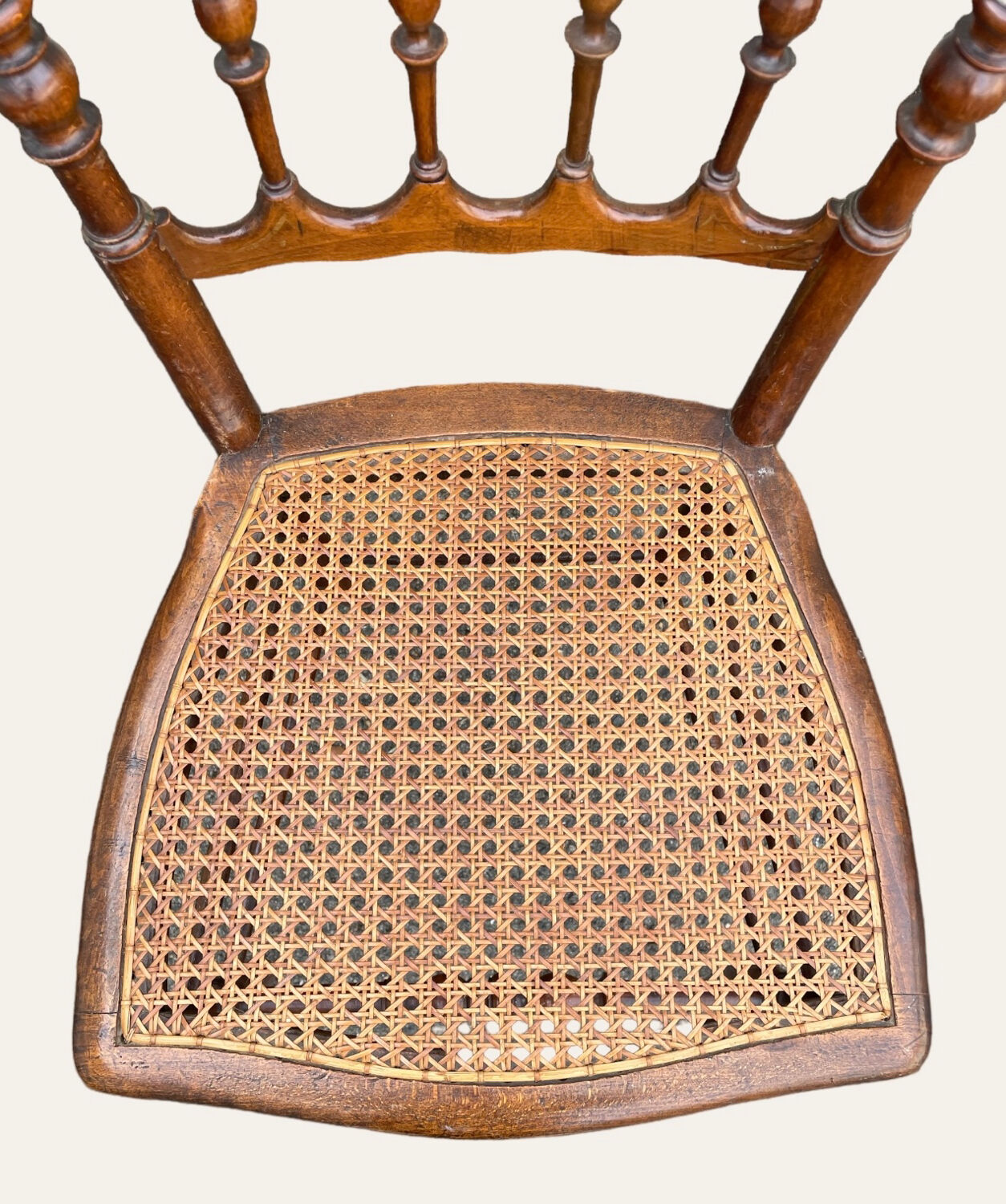 Set of 2 Chaviari Napoleon III cane chairs