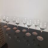 4 verres à eau Luminarc pieds rose