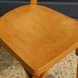 5 Baumann chairs No. 19 in light beech.