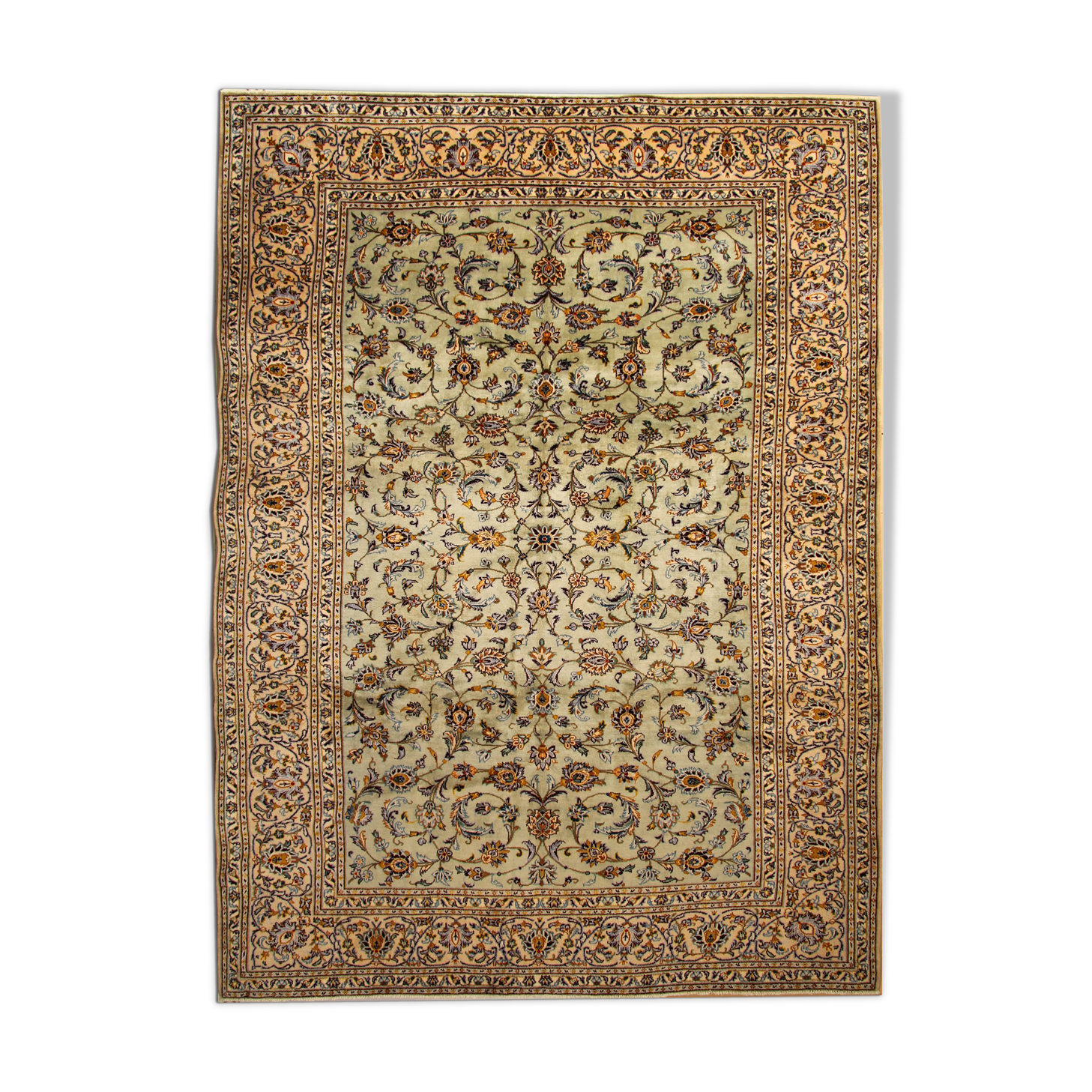 Large Traditional Wool Area Rug, Hand Made Oriental Carpet- 265x350cm