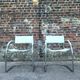 Pair of vintage tubular armchairs, designer seating furniture