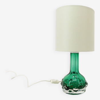 Lampe scandinave verte en verre Kosta Hans-Owe Sandeberg Suède 1960