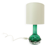 Lampe scandinave verte en verre Kosta Hans-Owe Sandeberg Suède 1960