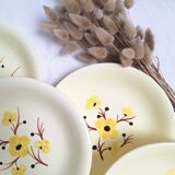 Assiettes à salade creuse Salins vintage