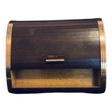 Cigar box 1960 17cm wooden sliding shutter jewelry cigarettes old vintage