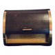 Cigar box 1960 17cm wooden sliding shutter jewelry cigarettes old vintage