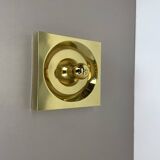 Rare Brass Pop Art Metal Wall Light by Klaus Hempel for Kaiser Leuchten, 1970s