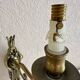 Pair of bronze wall lights with crystal pendants – Louis XV style