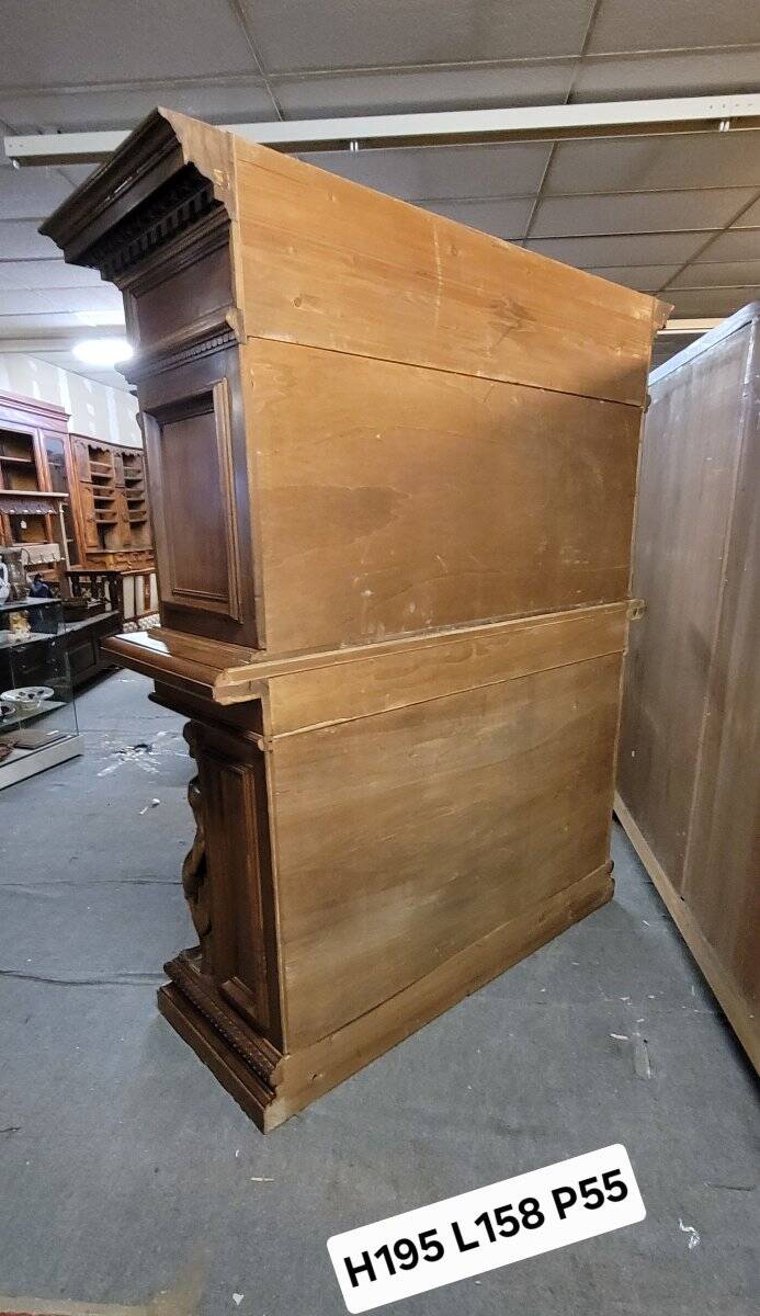 Antique solid wood furniture richly carved, in Renaissance style.