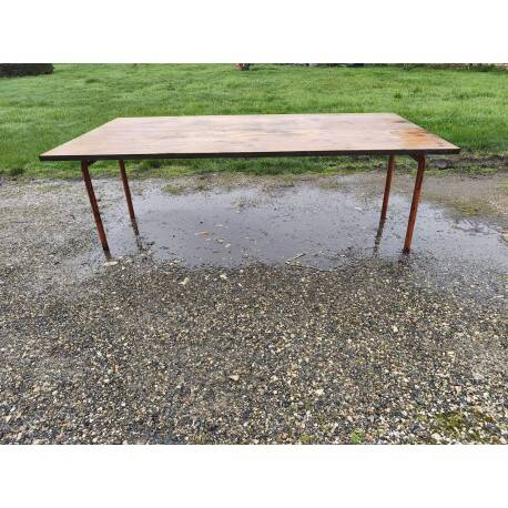 Industrial Table Iron and Wood