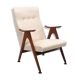 Chaise longue en teck par Louis Van Teeffelen années 1950 Hollande