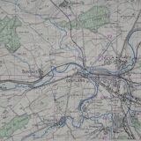 Vintage map of Briey