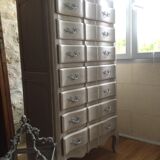 Semainier arbalète de style Louis XV sept tiroirs