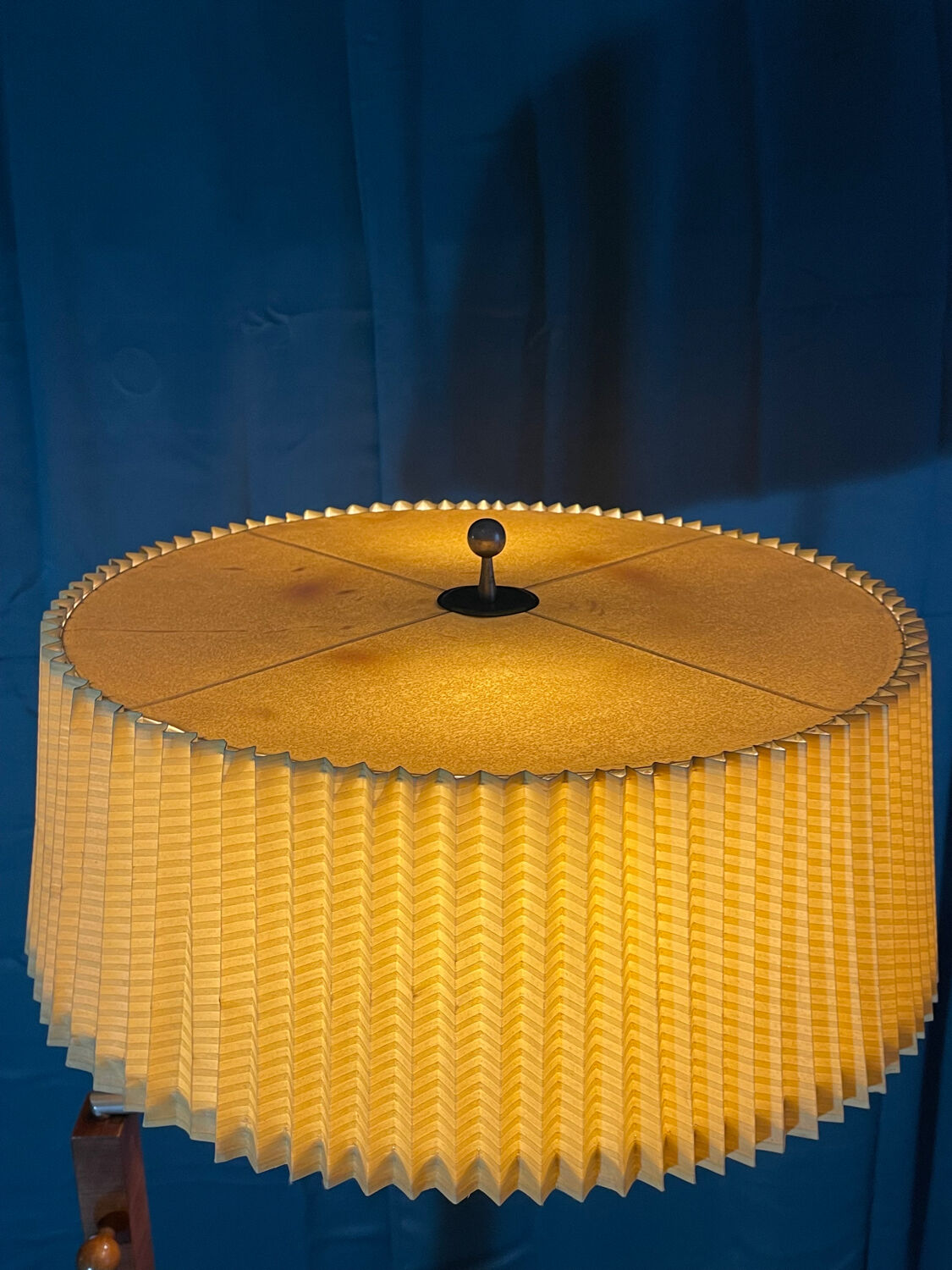 Floor lamp, art deco reader 1930 rosewood