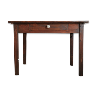 Old wooden farm table