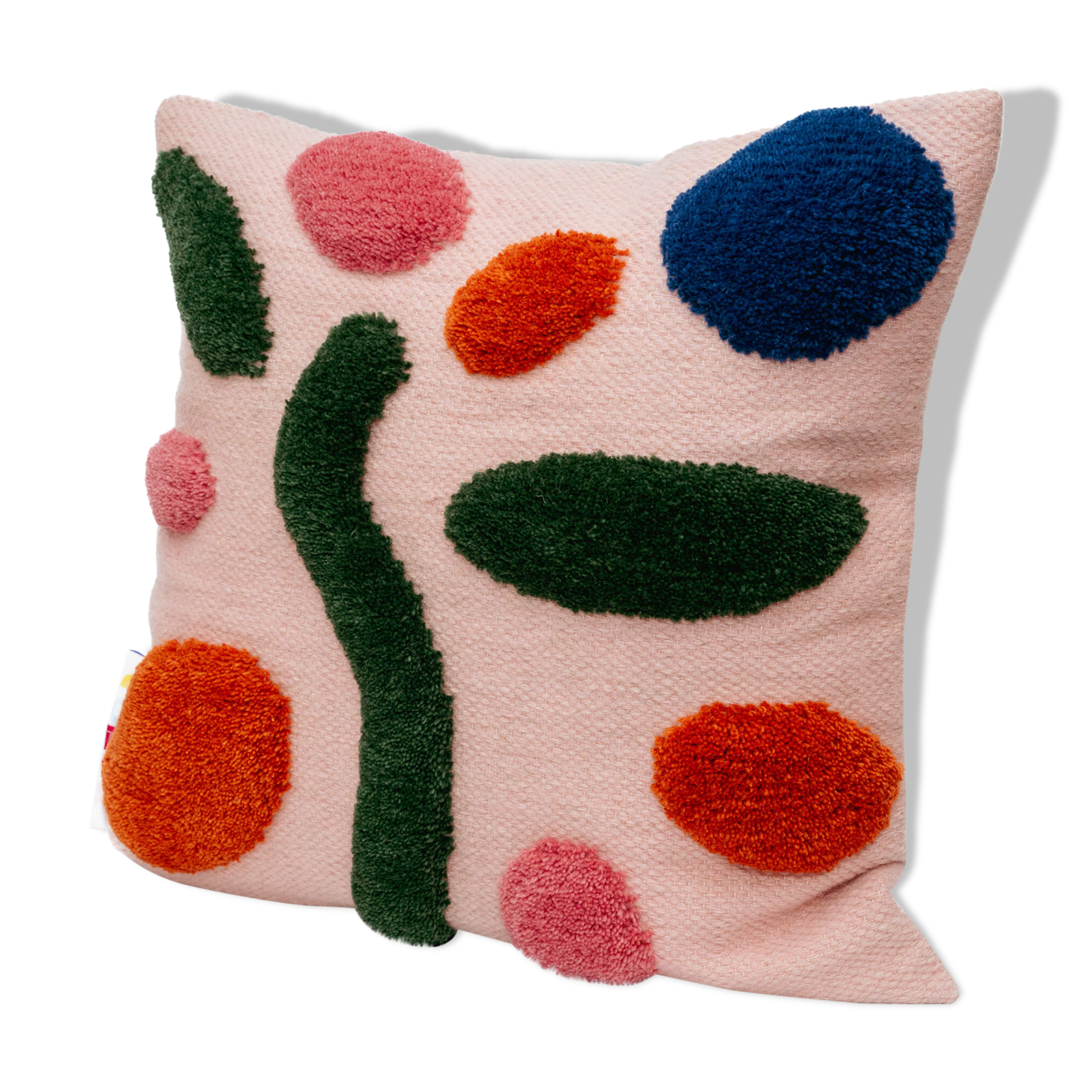 Love me & love me not handmade wool cushion cover 45 x 45 cm