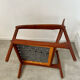Old Scandinavian design armchair in vintage teak year 60