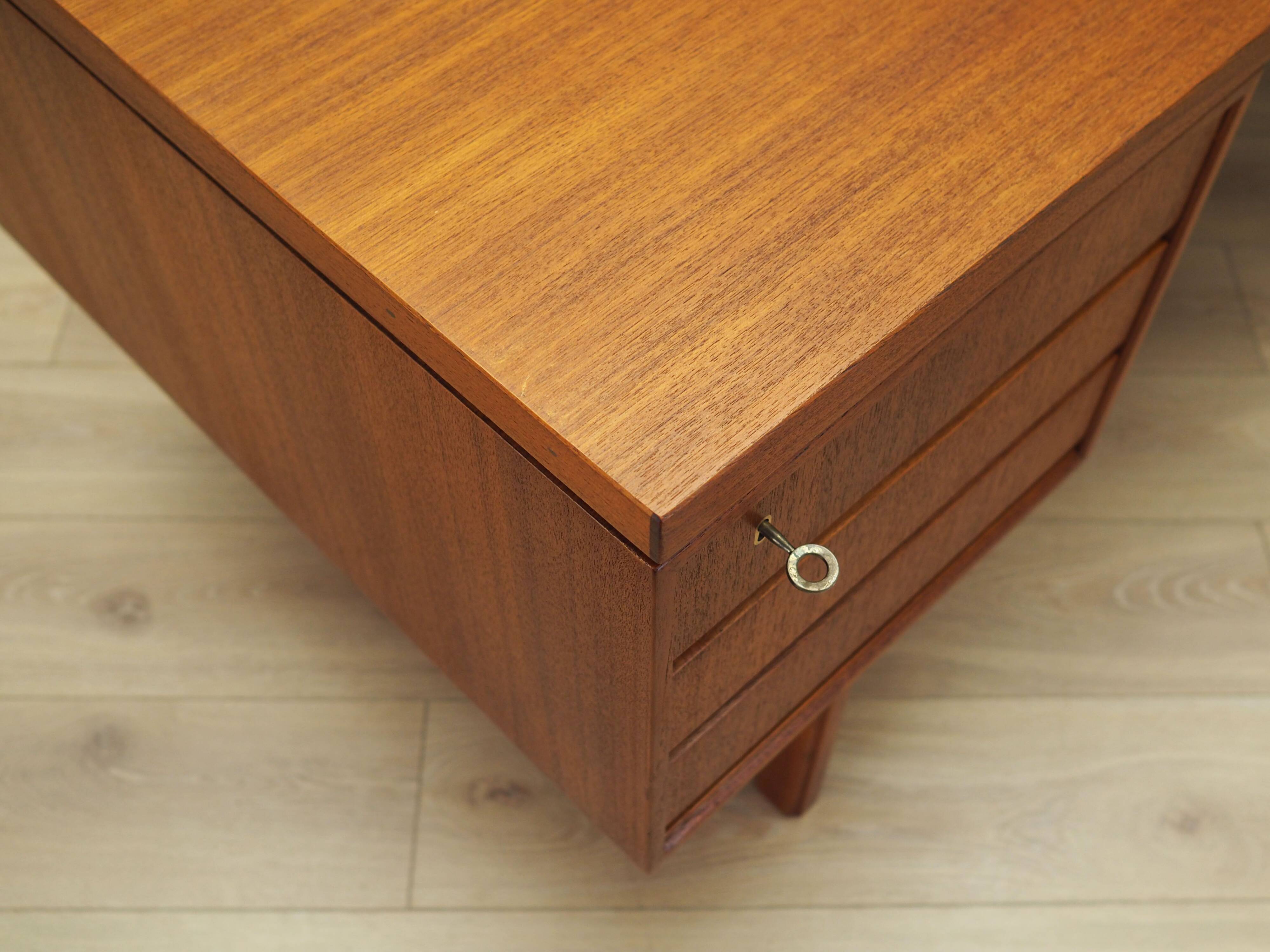 Teak desk, Danish design, 1970s, production: Denmark