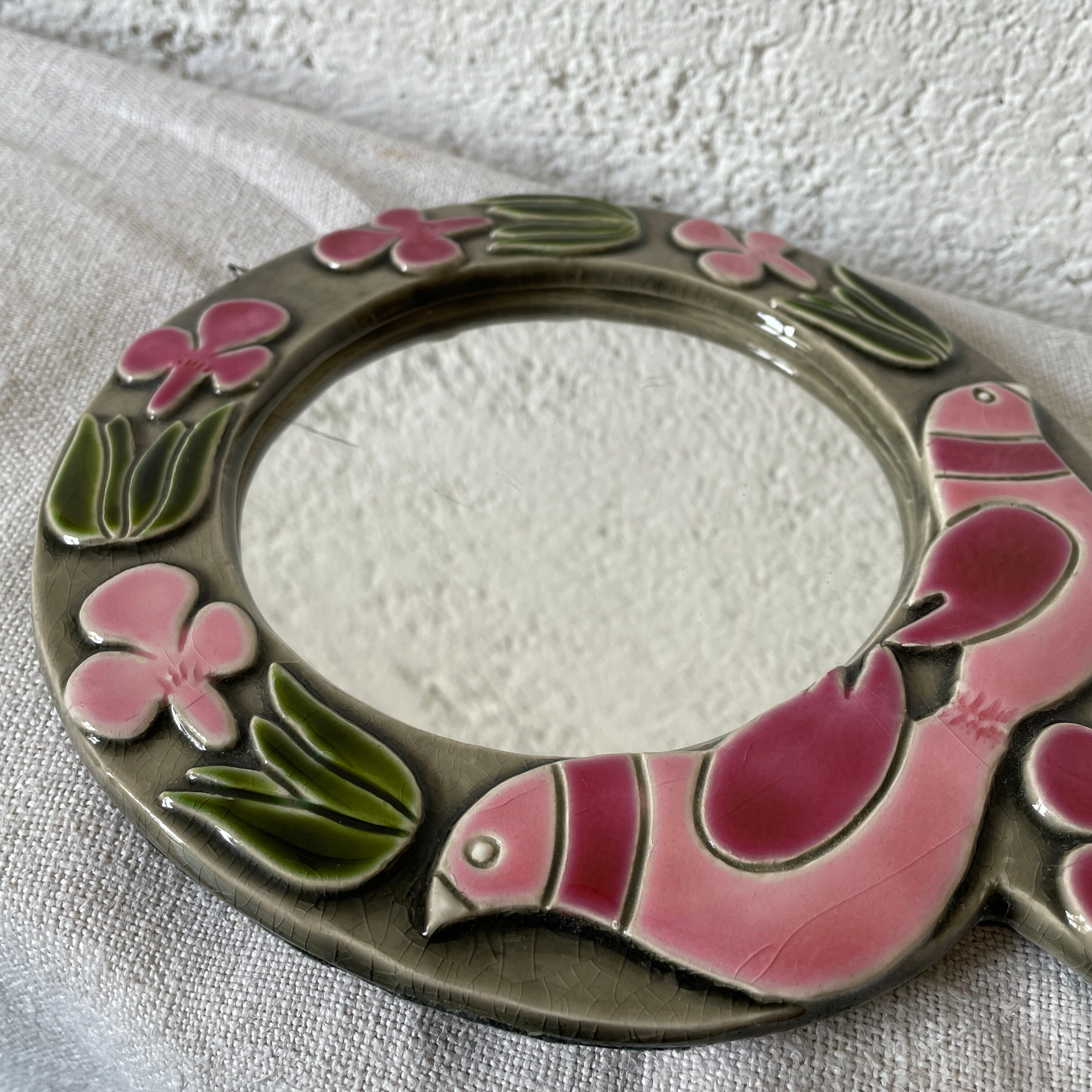 Mithé espelt ceramic mirror 1960