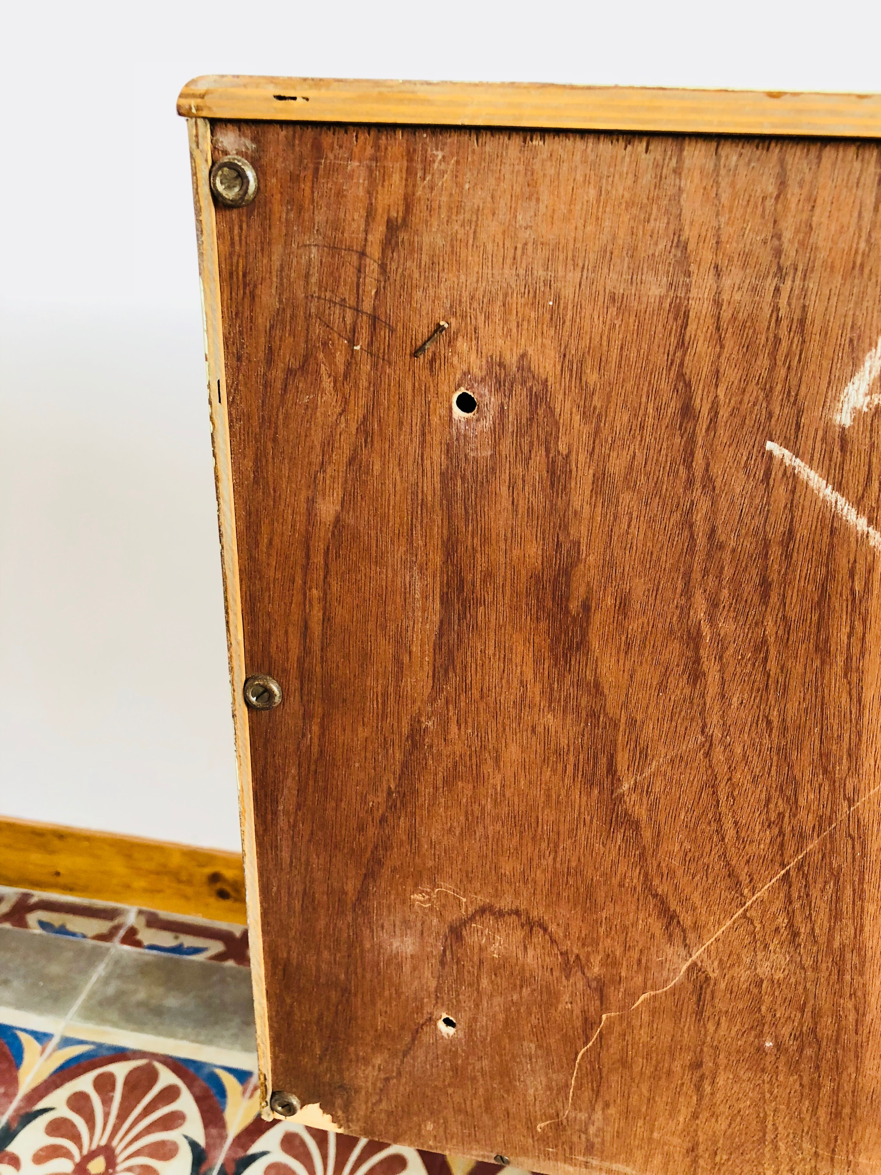 Oak wall hanging sideboard 1960