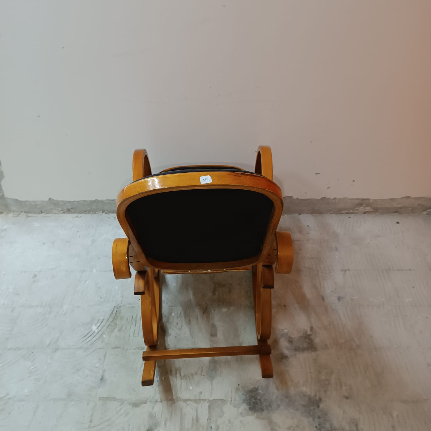 Rocking-chair in beech XXth century