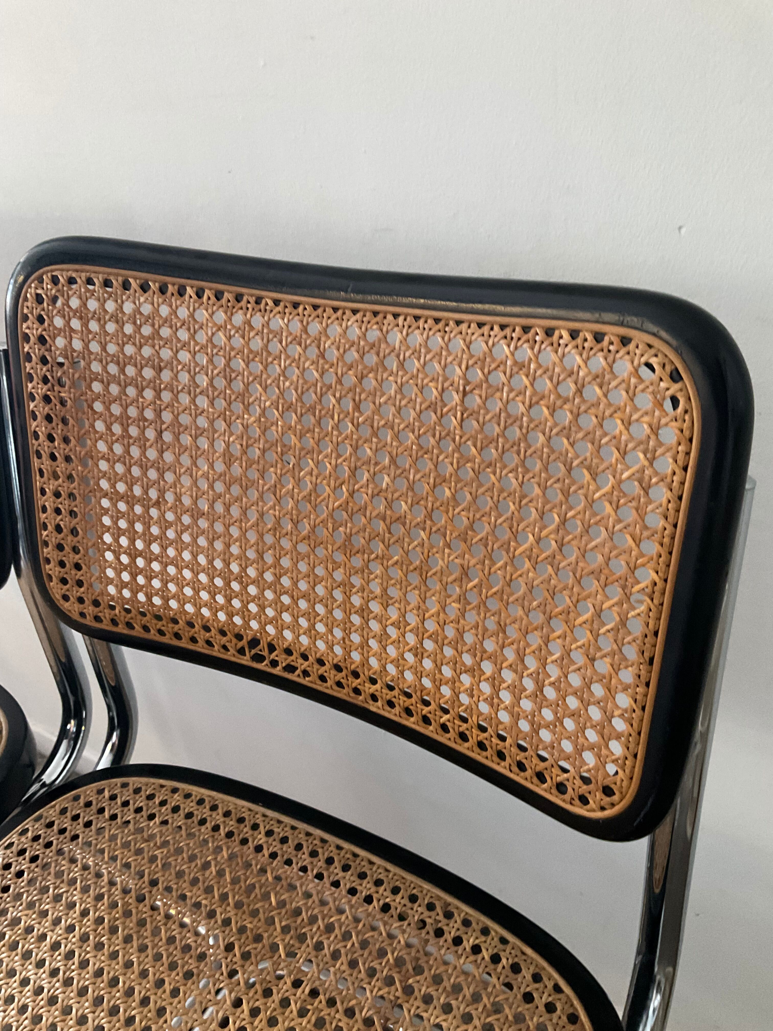 Pair of chairs Marcel Breuer Cesca B32