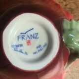 Coffee cup with its under cup, Franz porcelain