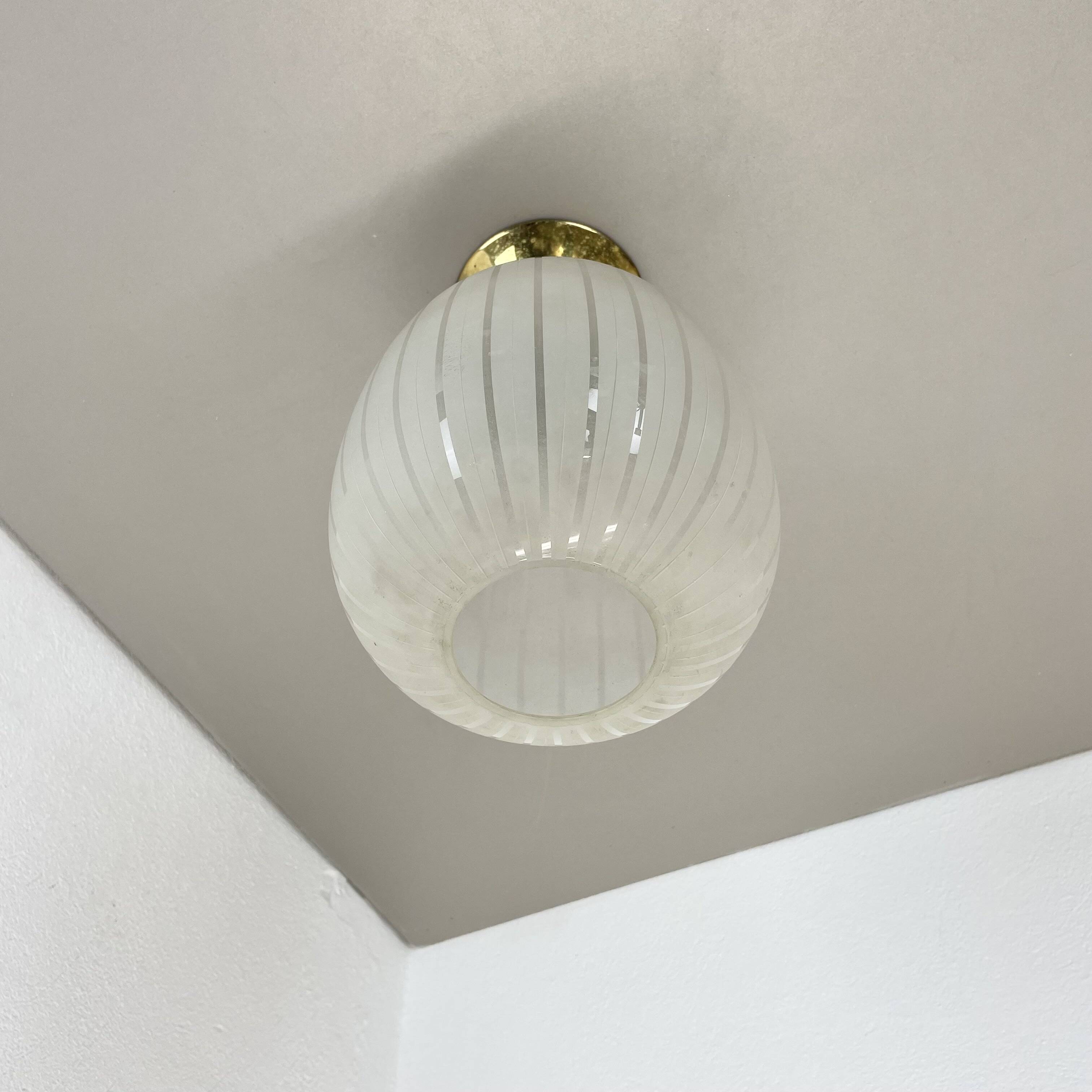 Rare "POMONA" Ceiling Light by Wilhelm Wagenfeld, Peill + Putzler, Germany