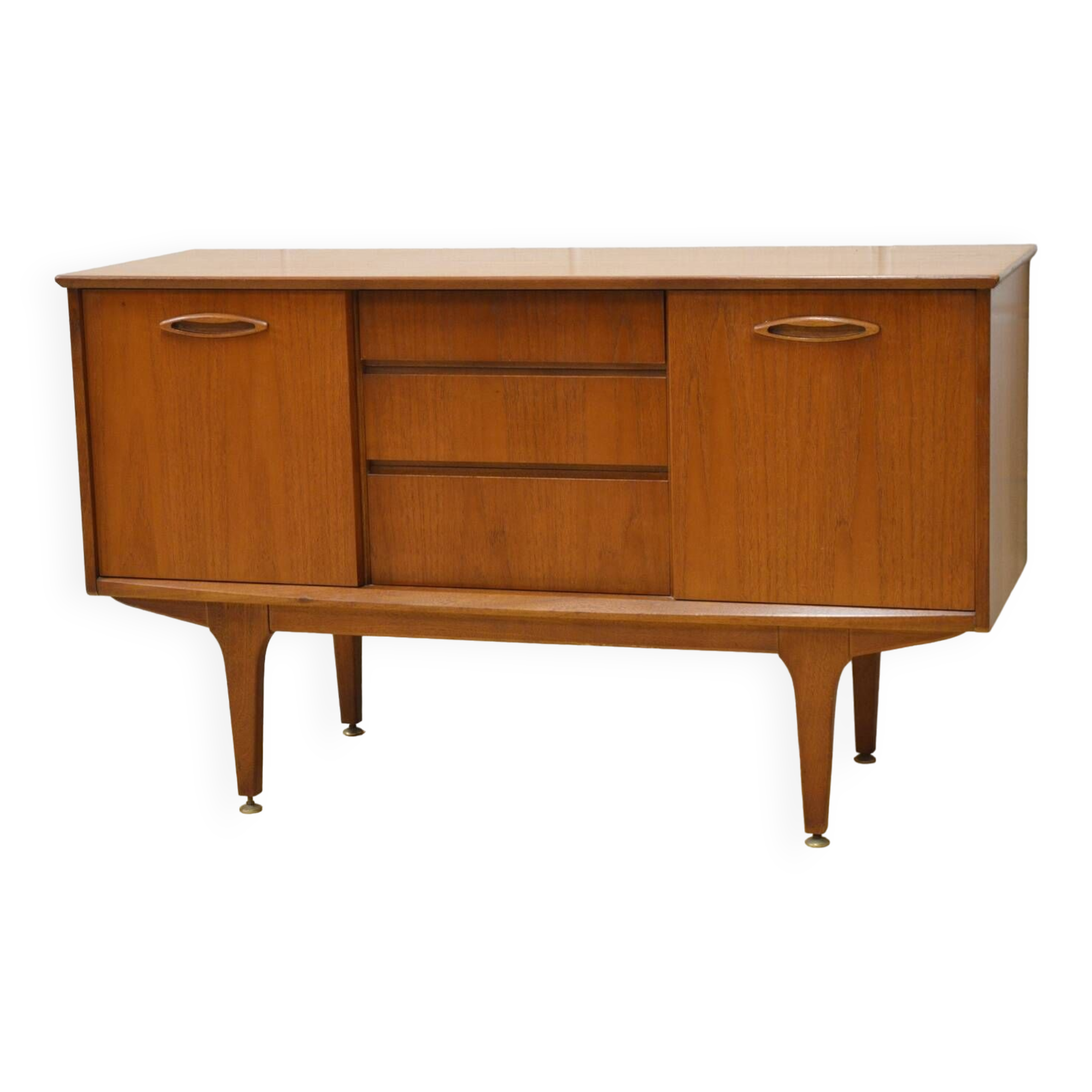 Coquille En Bois De Teck Danish Design 70s – Vide-poche Fruits Déco Vintage