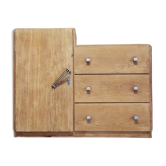 Asymmetrical art deco dresser