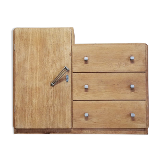 Asymmetrical art deco dresser