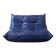 Michel Ducaroy Togo Loveseat in Blue Leather for Ligne Roset, France, 1980s