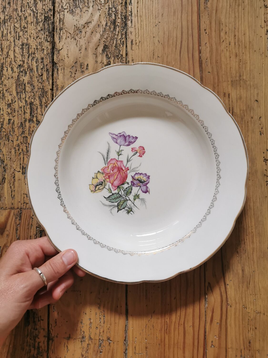 Vintage Digoin hollow plates