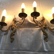 Paire d'appliques en bronze style Louis XV