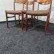 Set of 4 vintage teak dining chairs